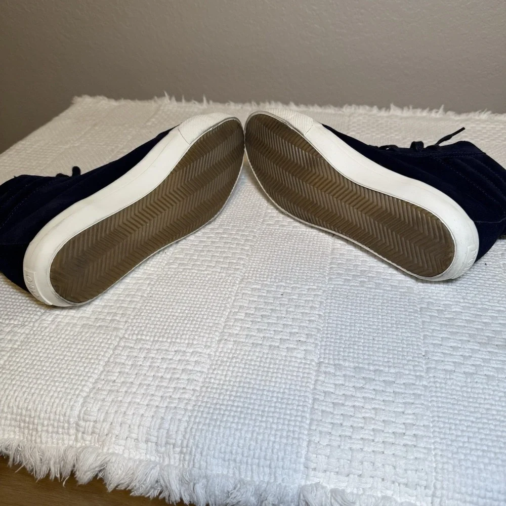 Polo Ralph Lauren Blue Suede GAVEN High Top Sneakers‎ Size 7D
